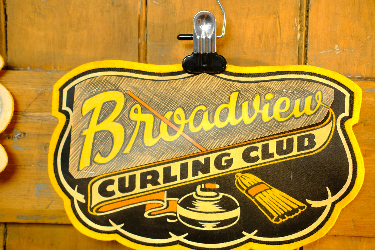 Broadview Curling Club Vintage Badge