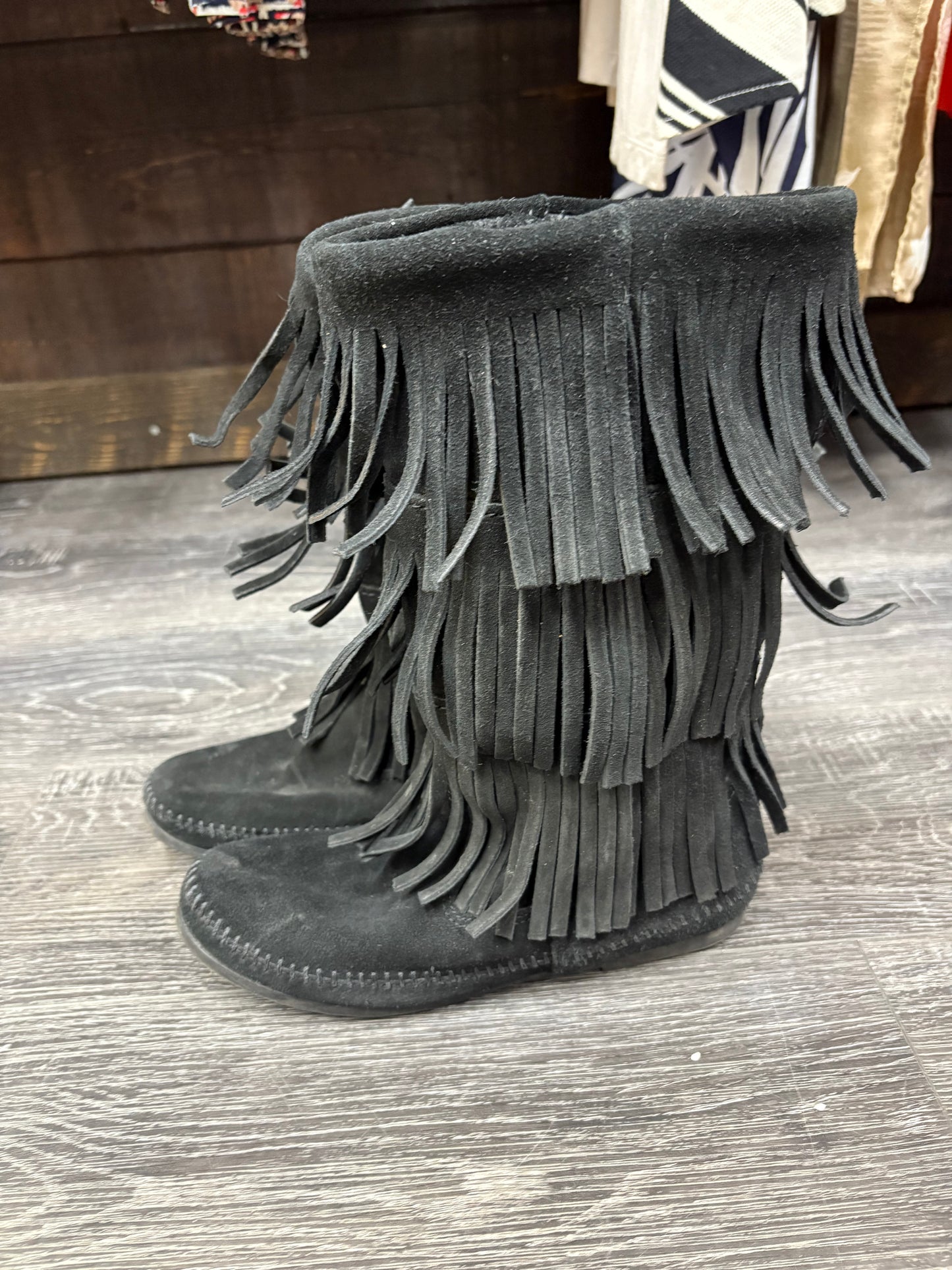 Minnetonka Fringe Boots