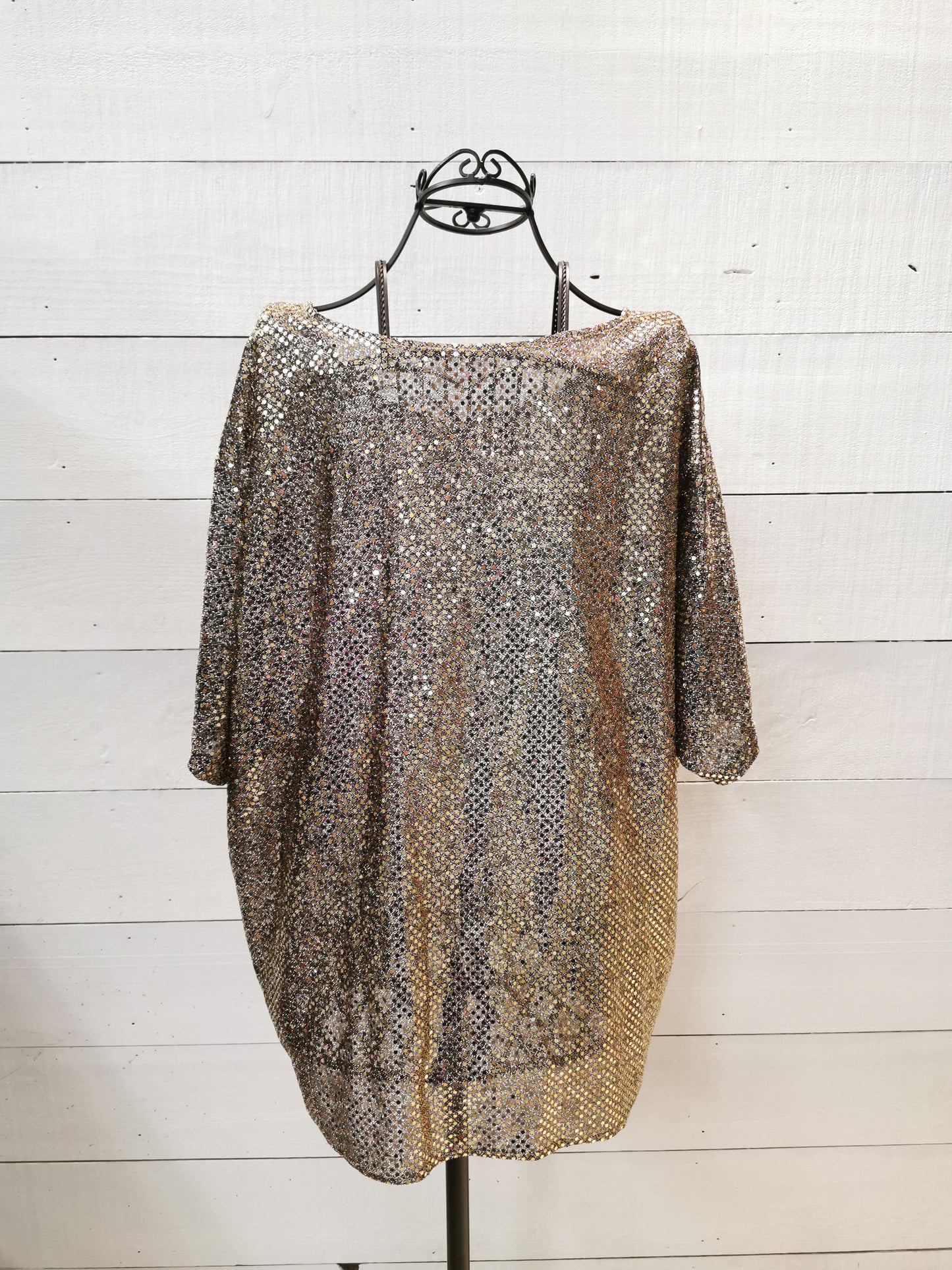 Oversized Gold Sparkle Shirt