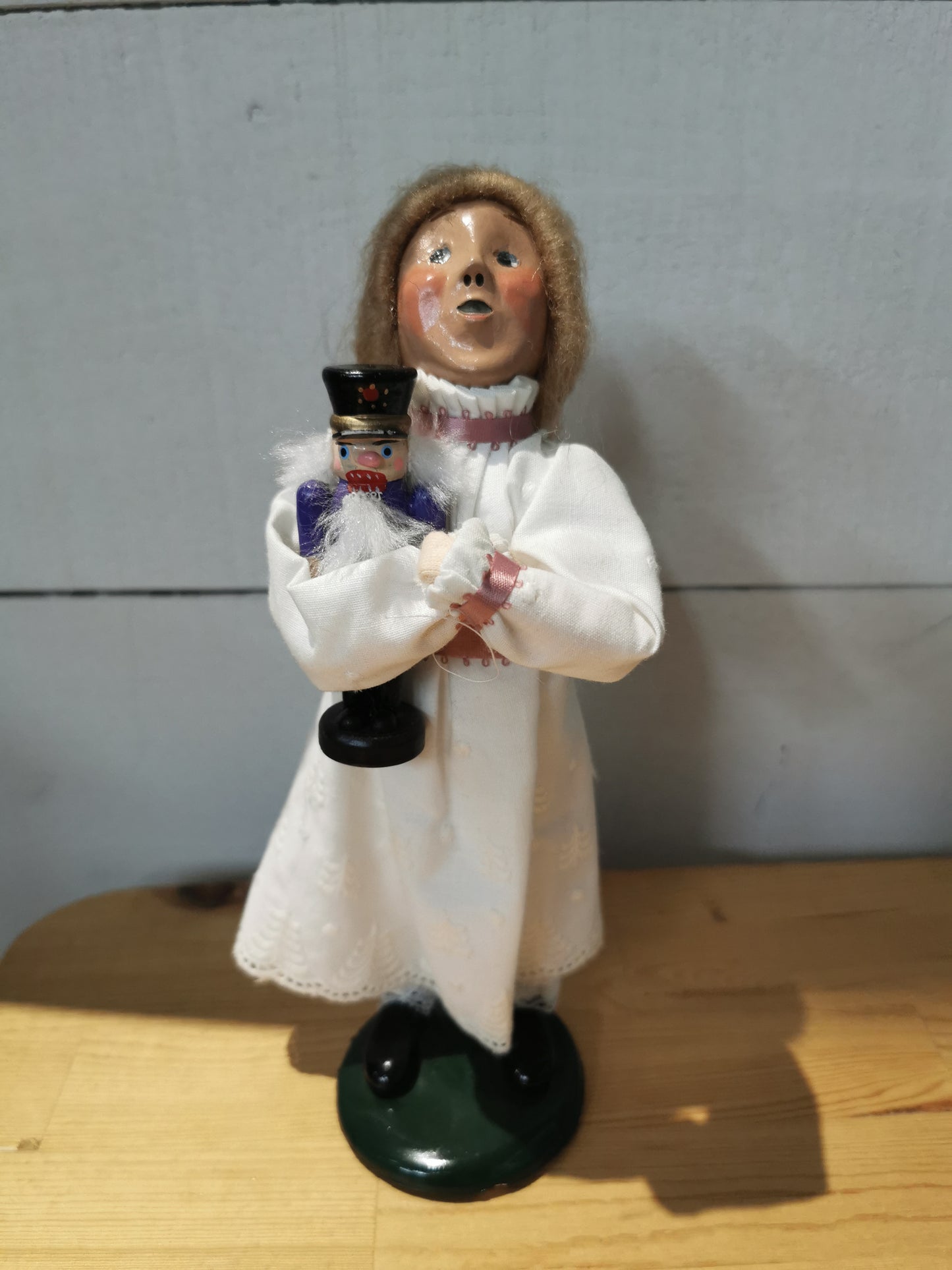 1993 Byers Choice Caroler Nutcracker Series Marie Holding A Nutcracker