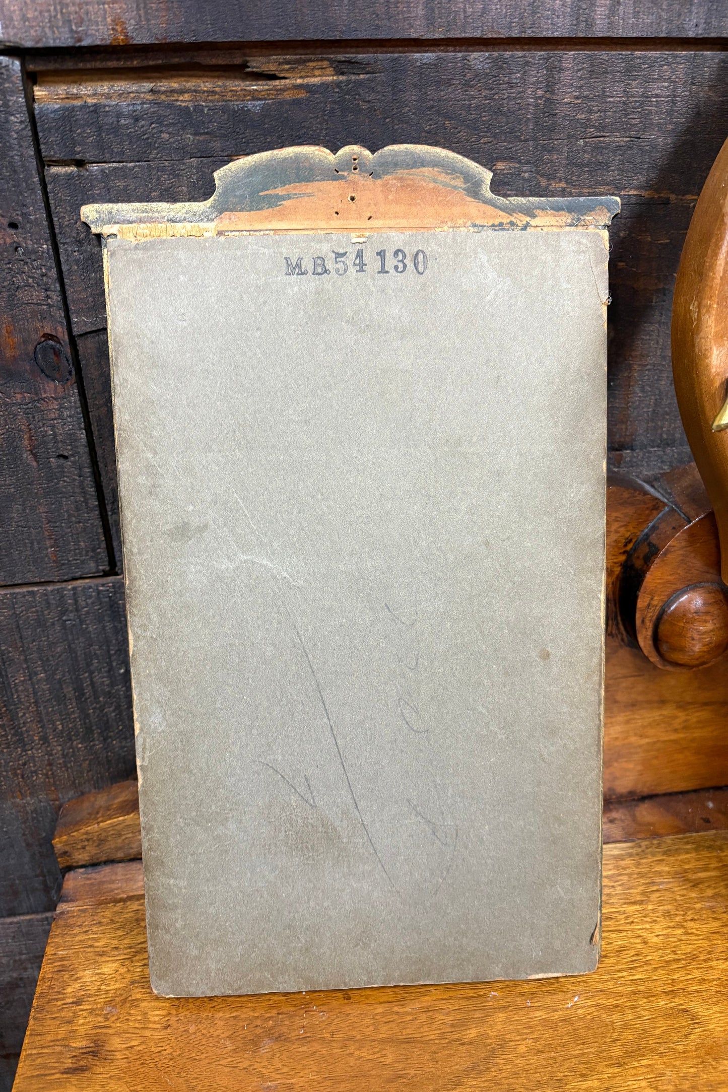 Vintage Eglomise Painting Under Glass Art