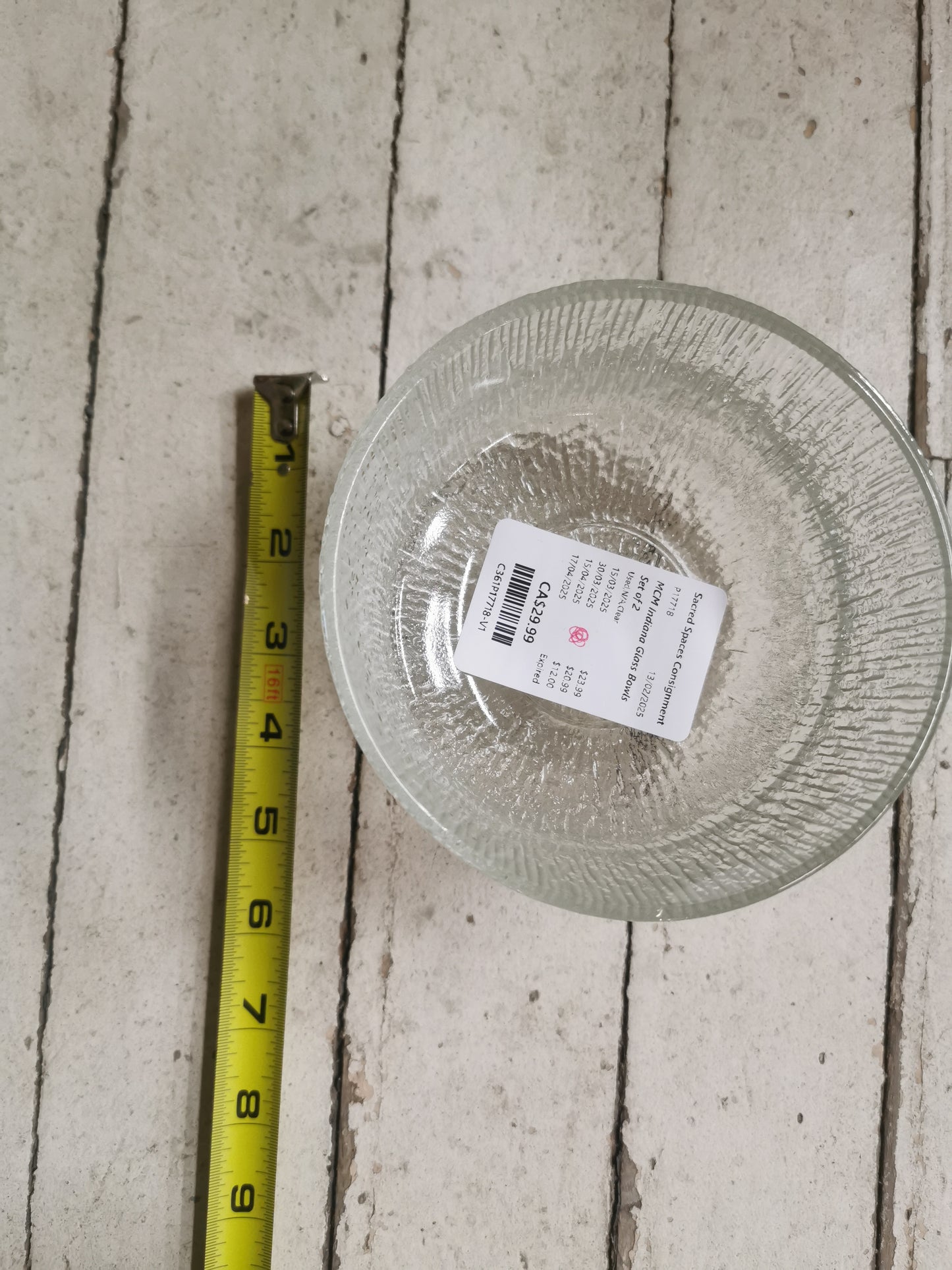 MCM Indiana Glass Bowls Set of 2