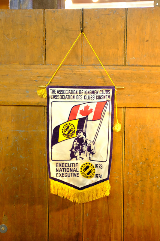 Kinsmen Clubs 1973/74 Vintage Banner