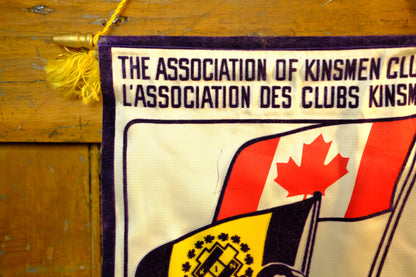 Kinsmen Clubs 1973/74 Vintage Banner
