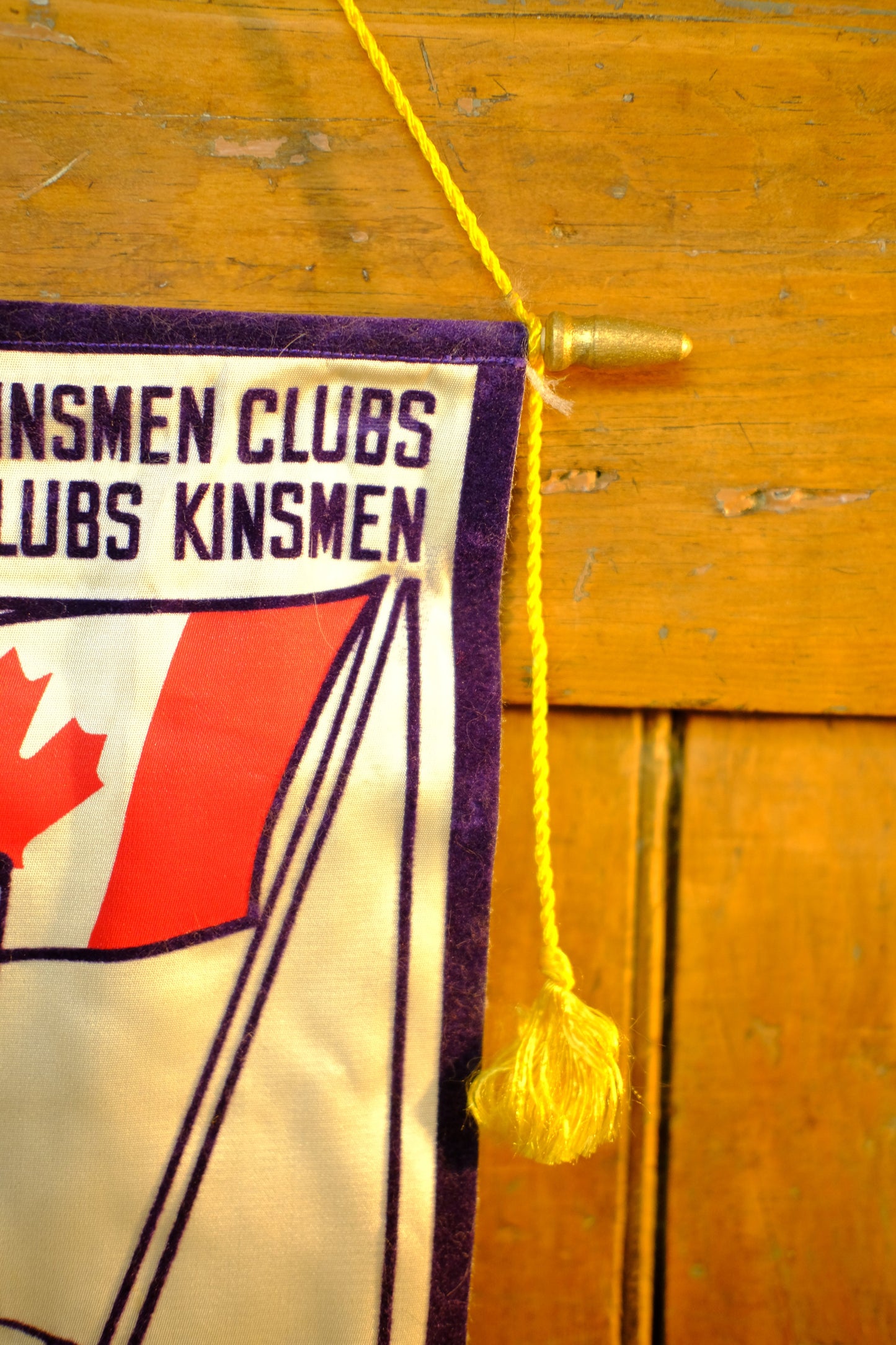 Kinsmen Clubs 1973/74 Vintage Banner