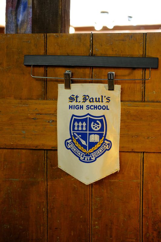 St. Paul's Hight School Vintage Banner